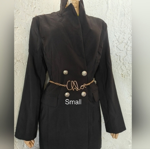 Golden Word Chain Belt - Picture 3 of 10